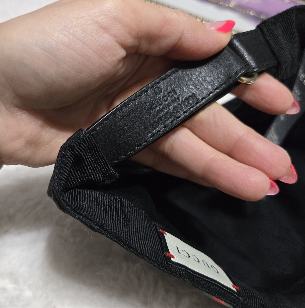 Gucci Sherry Line Black Hat EUC - Picture 9 of 9